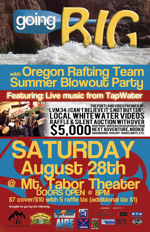 Oregon Rafting Team Ptermclean Design