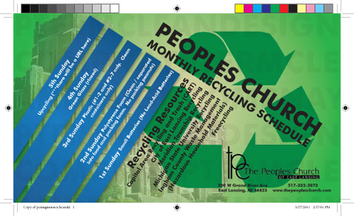 The People's Church ptermclean design magnet
